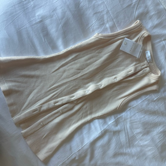 Kookai bec button tank in butter cream - Picture 2 of 4